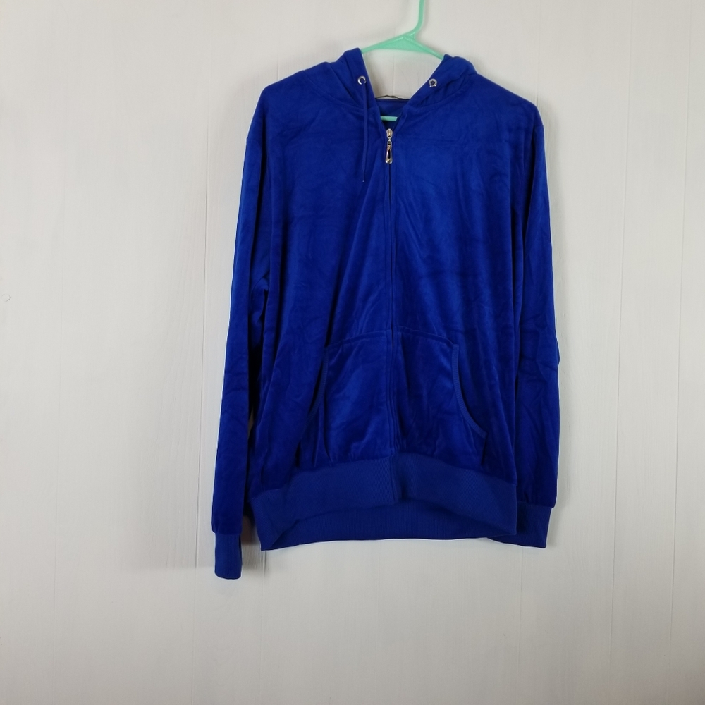 Tracksuit velour hoodie  jacket size XL
